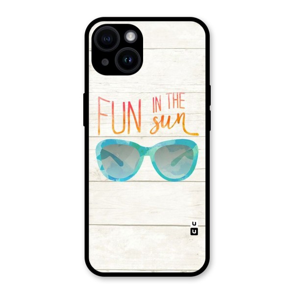 Sun Fun Glass Back Case for iPhone 14