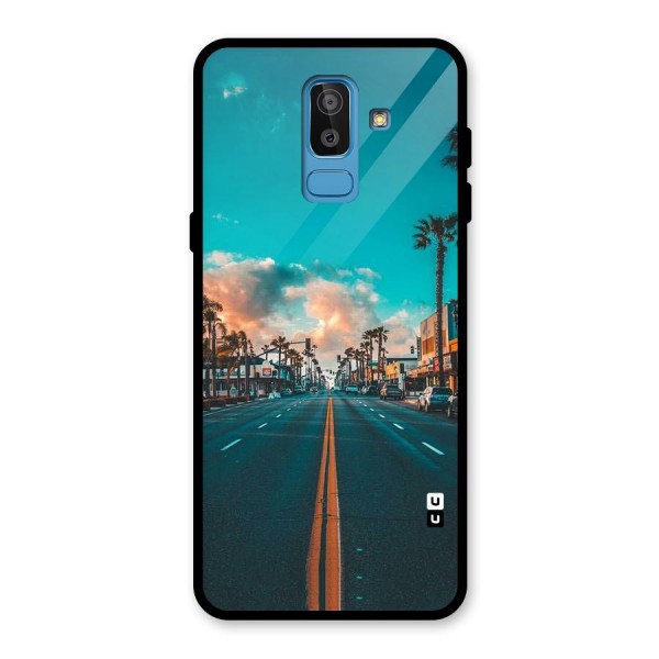 Sundown Road Glass Back Case for Galaxy J8