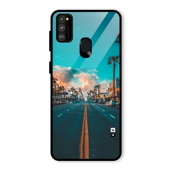 Sundown Road Glass Back Case for Galaxy M21