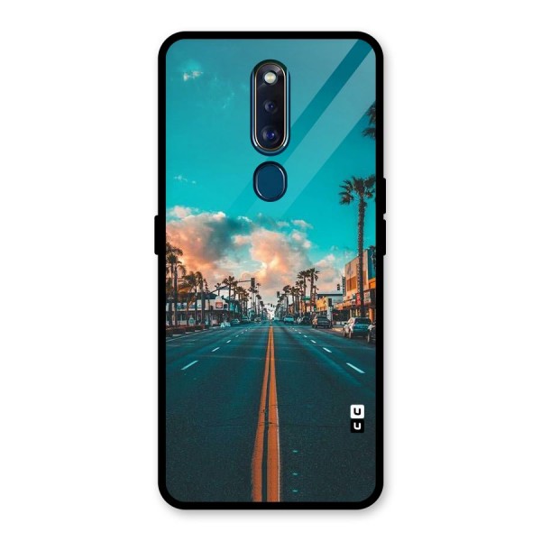 Sundown Road Glass Back Case for Oppo F11 Pro