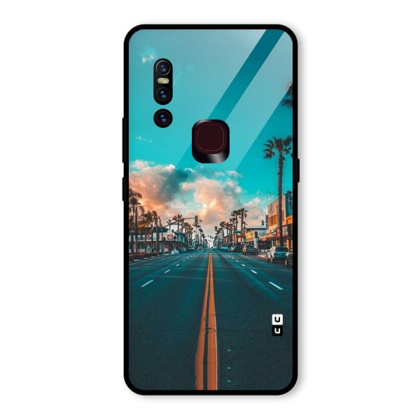 Sundown Road Glass Back Case for Vivo V15