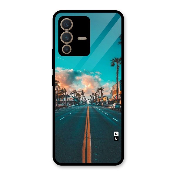 Sundown Road Glass Back Case for Vivo V23 5G