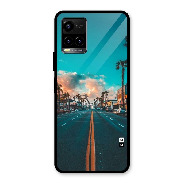 Sundown Road Glass Back Case for Vivo Y33s