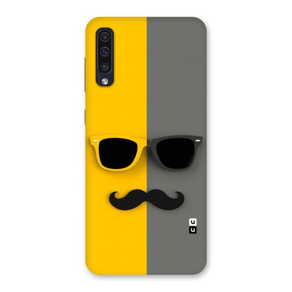 Sunglasses and Moustache Back Case for Galaxy A50s