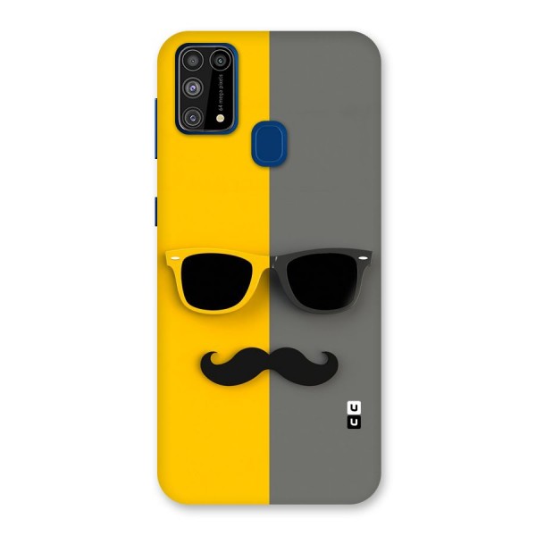 Sunglasses and Moustache Back Case for Galaxy F41