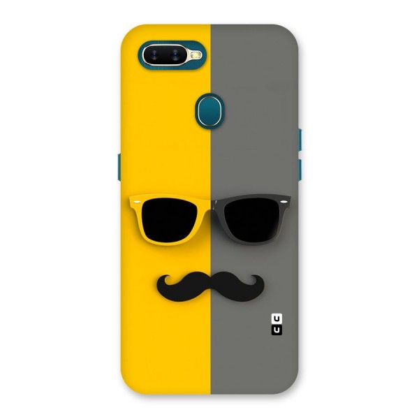 Sunglasses and Moustache Back Case for Oppo A12