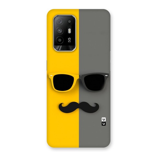 Sunglasses and Moustache Back Case for Oppo F19 Pro Plus 5G