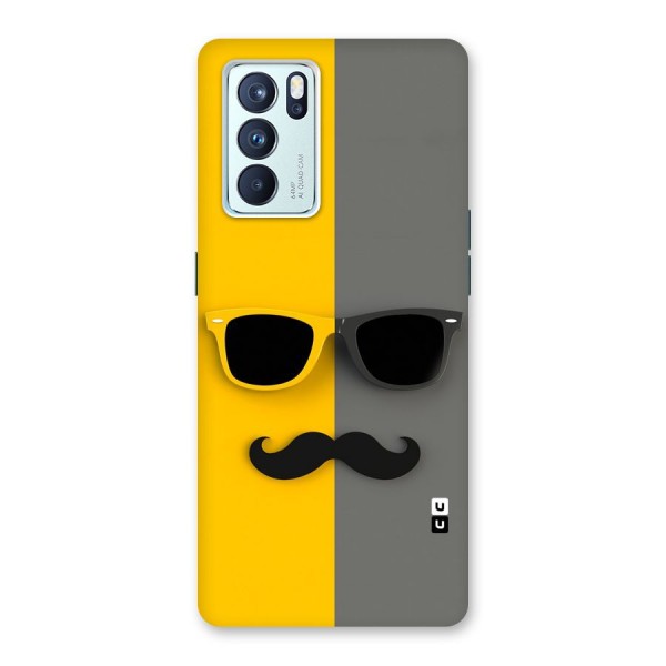 Sunglasses and Moustache Back Case for Oppo Reno6 Pro 5G