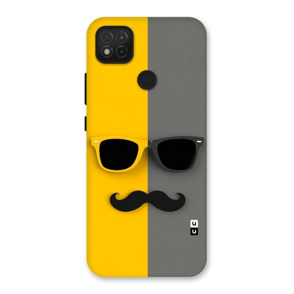 Sunglasses and Moustache Back Case for Redmi 9