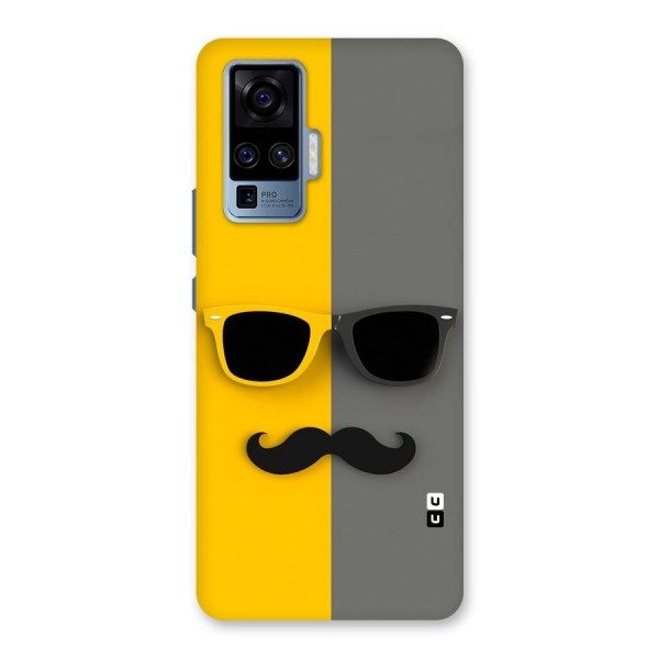 Sunglasses and Moustache Back Case for Vivo X50 Pro