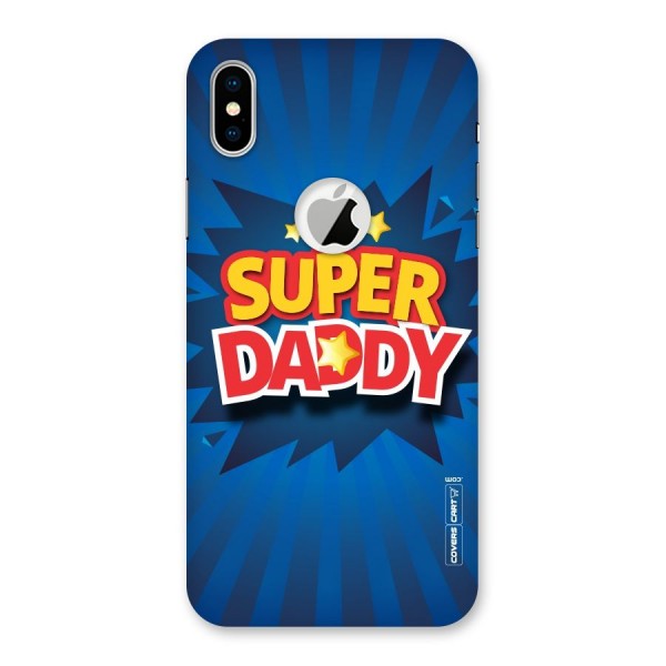 Super Daddy Back Case for iPhone XS Logo Cut