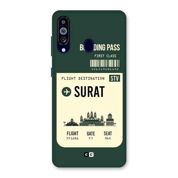 Surat Boarding Pass Back Case for Galaxy A60