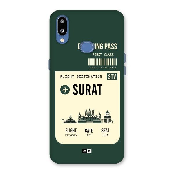 Surat Boarding Pass Back Case for Galaxy M01s