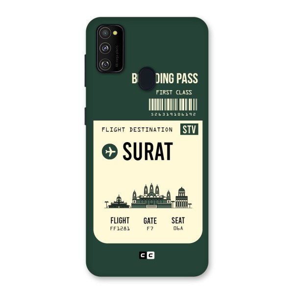 Surat Boarding Pass Back Case for Galaxy M21