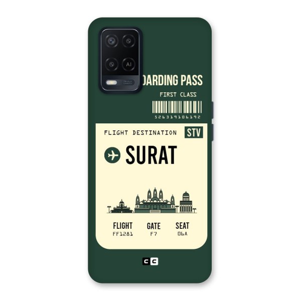 Surat Boarding Pass Back Case for Oppo A54