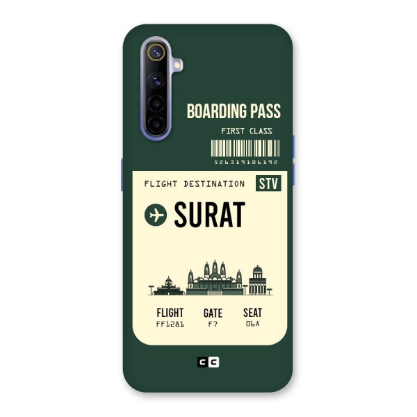 Surat Boarding Pass Back Case for Realme 6