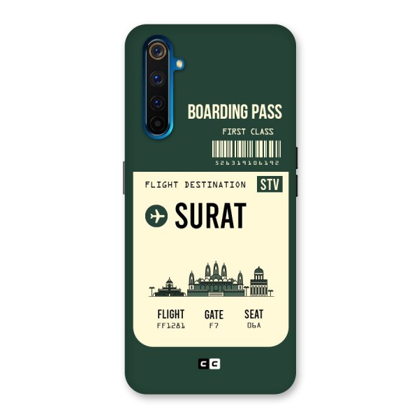 Surat Boarding Pass Back Case for Realme 6 Pro