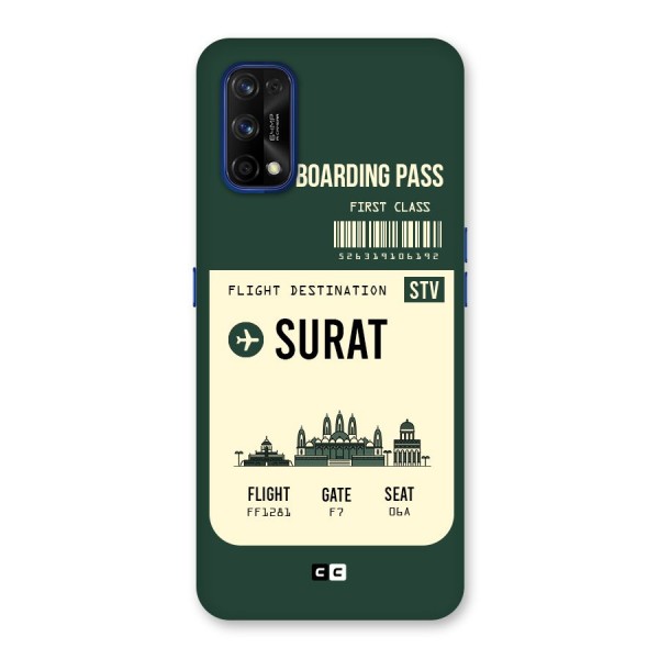 Surat Boarding Pass Back Case for Realme 7 Pro