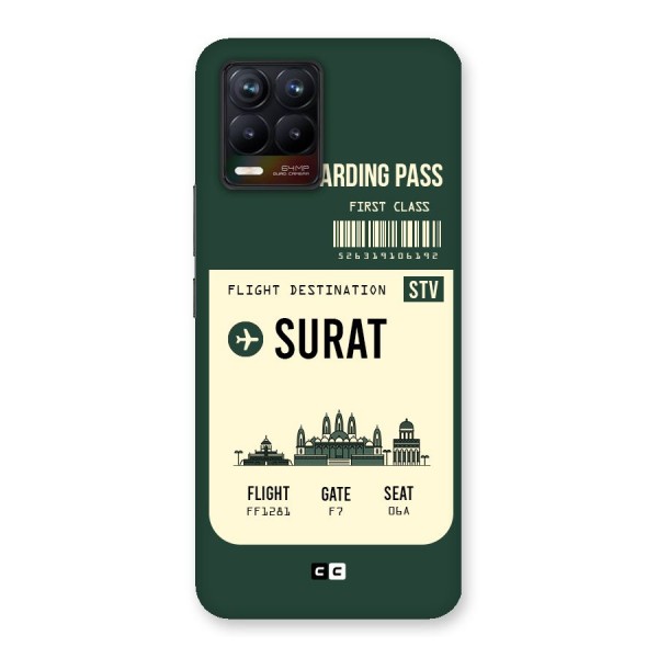 Surat Boarding Pass Back Case for Realme 8