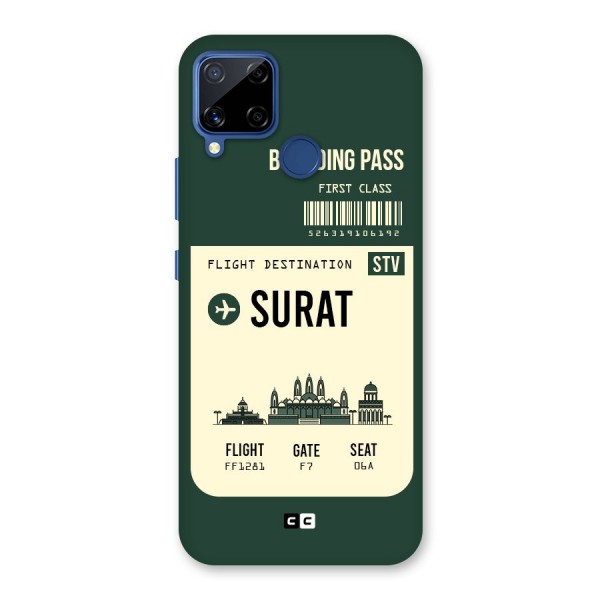 Surat Boarding Pass Back Case for Realme C12