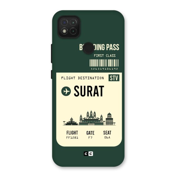 Surat Boarding Pass Back Case for Redmi 9C