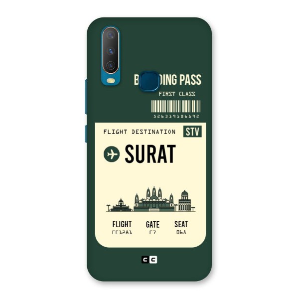 Surat Boarding Pass Back Case for Vivo U10