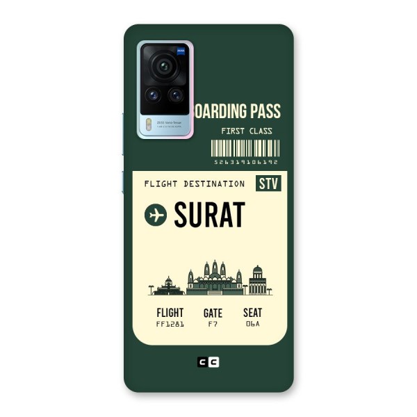 Surat Boarding Pass Back Case for Vivo X60 Pro