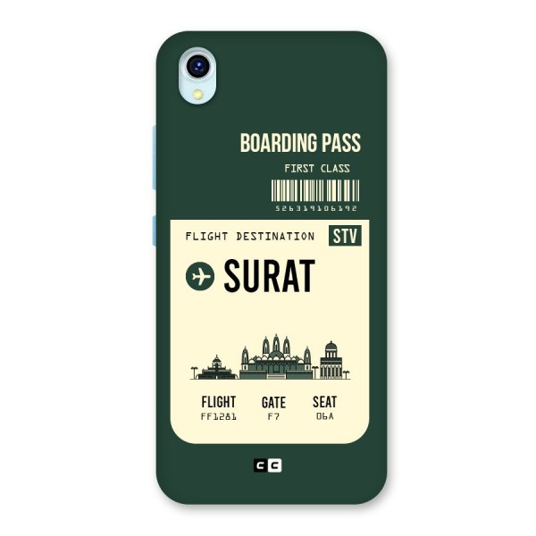 Surat Boarding Pass Back Case for Vivo Y1s