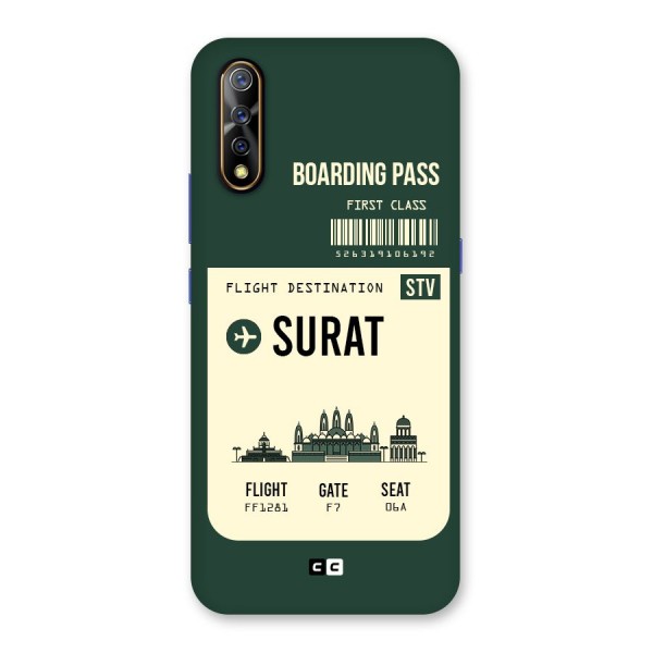 Surat Boarding Pass Back Case for Vivo Z1x