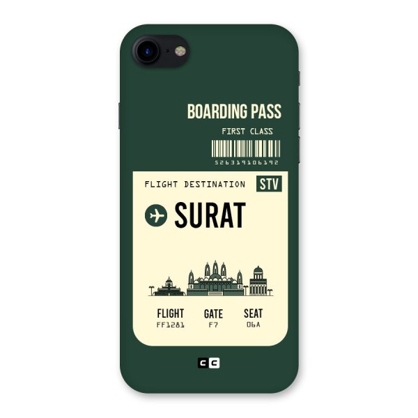 Surat Boarding Pass Back Case for iPhone SE 2020