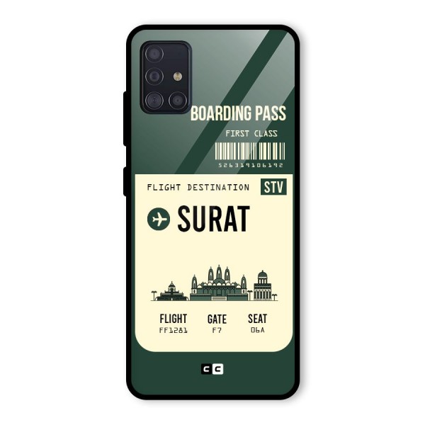 Surat Boarding Pass Glass Back Case for Galaxy A51