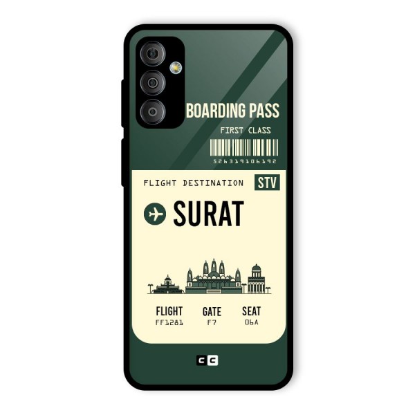 Surat Boarding Pass Glass Back Case for Galaxy F23