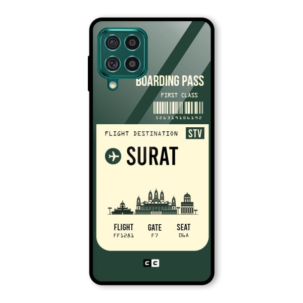 Surat Boarding Pass Glass Back Case for Galaxy F62