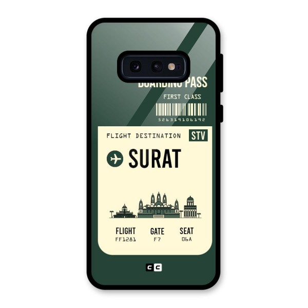 Surat Boarding Pass Glass Back Case for Galaxy S10e