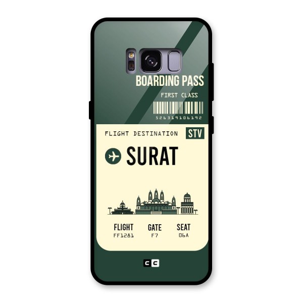 Surat Boarding Pass Glass Back Case for Galaxy S8