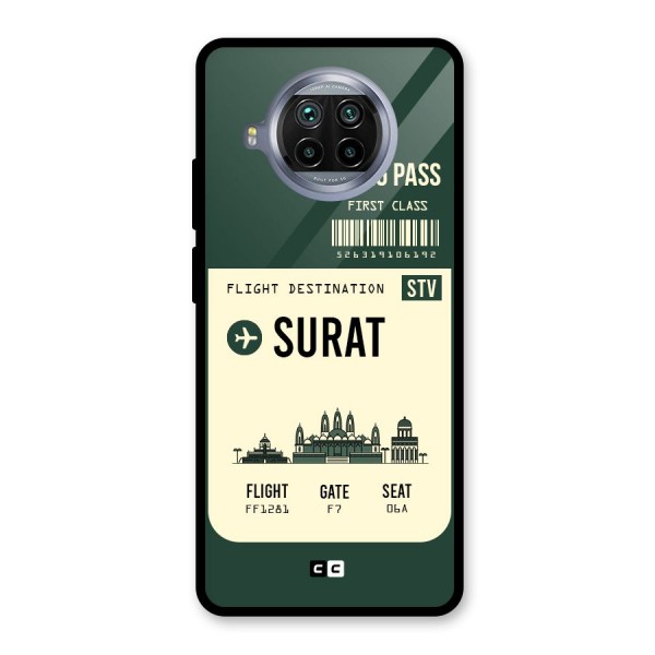 Surat Boarding Pass Glass Back Case for Mi 10i