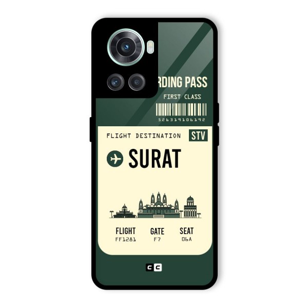 Surat Boarding Pass Glass Back Case for OnePlus 10R