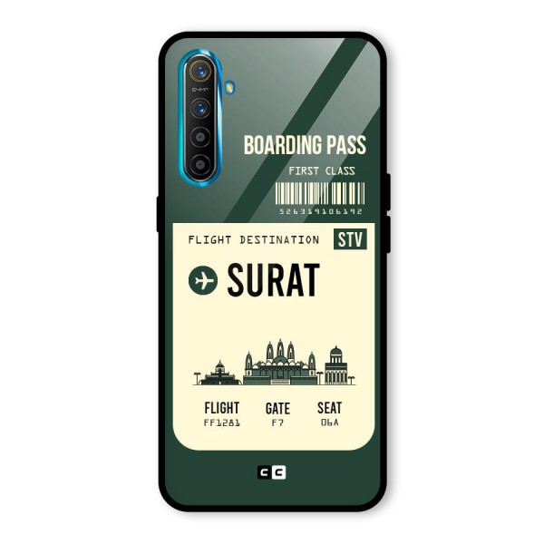 Surat Boarding Pass Glass Back Case for Realme XT