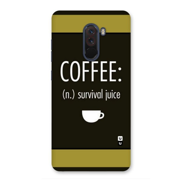 Survival Juice Back Case for Poco F1