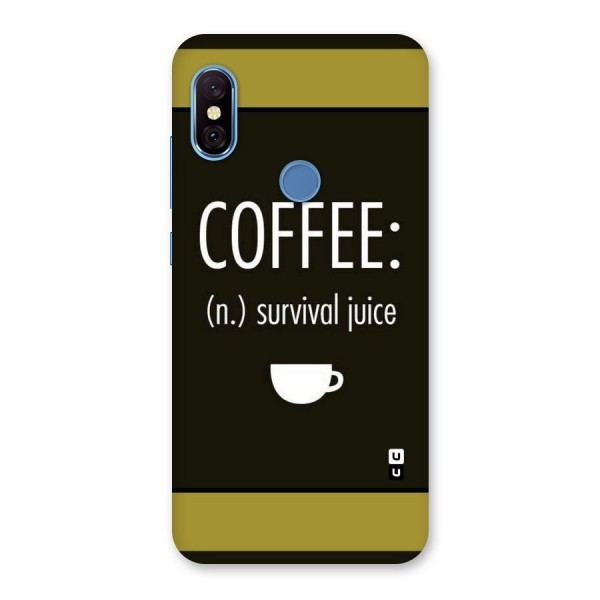 Survival Juice Back Case for Redmi Note 6 Pro