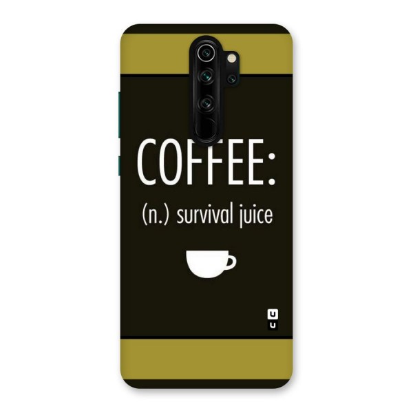 Survival Juice Back Case for Redmi Note 8 Pro