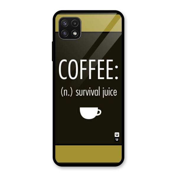 Survival Juice Glass Back Case for Galaxy A22 5G