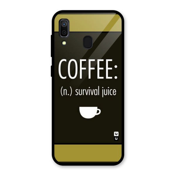 Survival Juice Glass Back Case for Galaxy A30