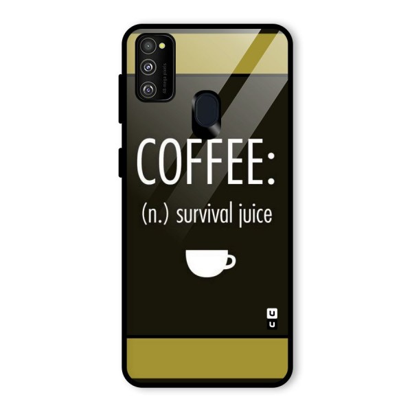 Survival Juice Glass Back Case for Galaxy M21