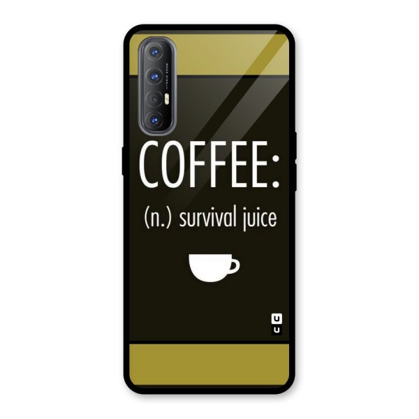 Survival Juice Glass Back Case for Oppo Reno3 Pro