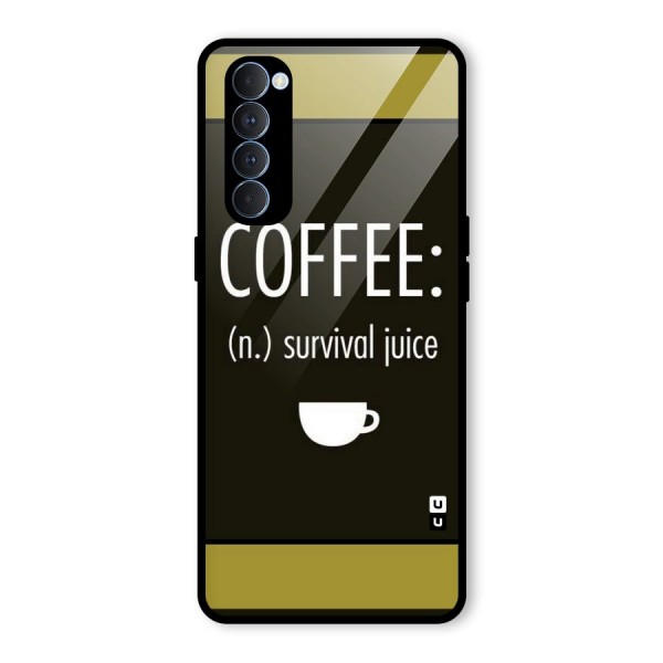 Survival Juice Glass Back Case for Oppo Reno4 Pro