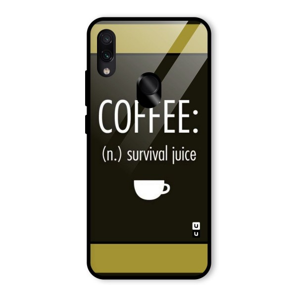 Survival Juice Glass Back Case for Redmi Note 7