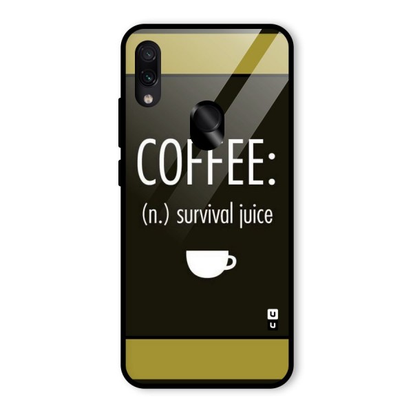 Survival Juice Glass Back Case for Redmi Note 7S