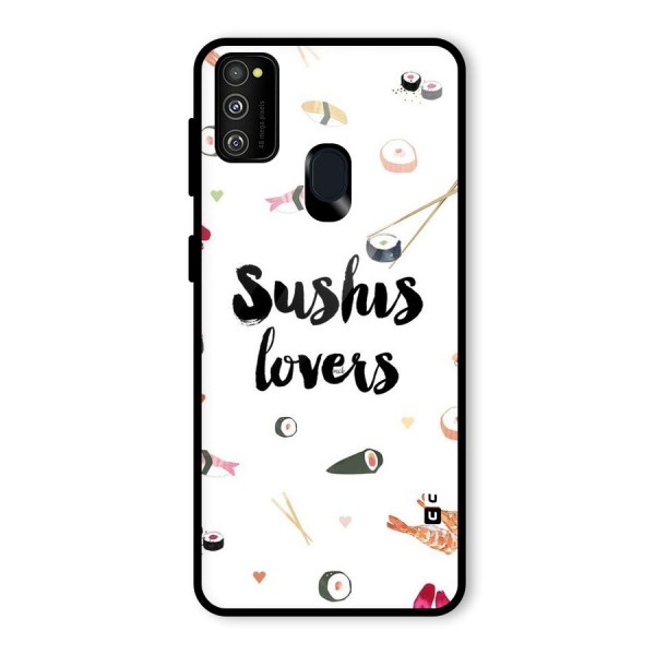 Sushi Lovers Glass Back Case for Galaxy M21