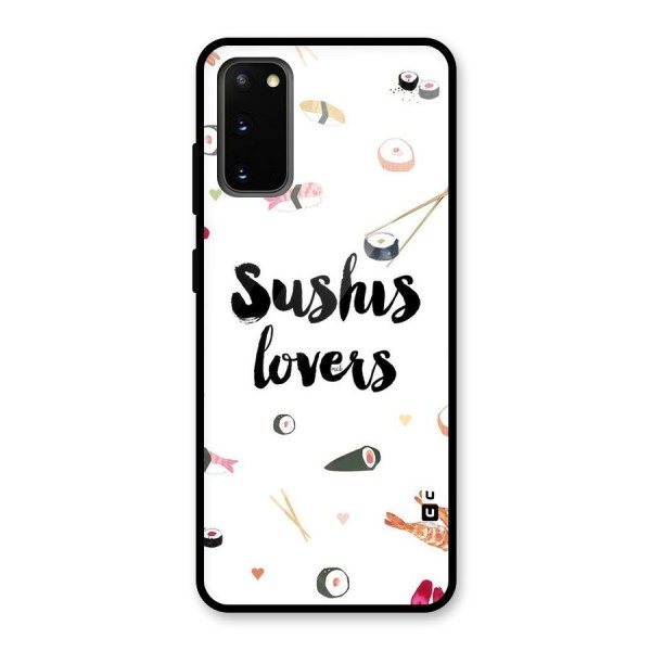 Sushi Lovers Glass Back Case for Galaxy S20